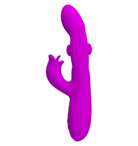 PRETTY LOVE - Yalanda LED Display Nodding Vibration Massager (Chargeable - Purple)